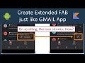 Material ExtendedFloatingActionButton : Just like GMAIL app. Android Studio Tutorial (Kotlin)