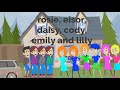 boris, toris, joris, and classic caillou gets grounded intro