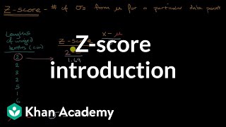 Z-score introduction | Modeling data distributions | AP Statistics | Khan Academy