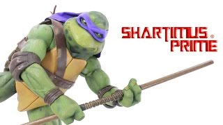 NECA TMNT 1:4 Scale Donatello 1990 Teenage Mutant Ninja Turtles Movie Action Figure Toy Review