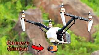 How to install 4k camera with 2 axis gimbal in homemade dji inspire drone