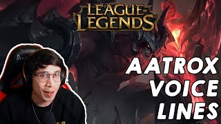 Arcane fan reacts to AATROX Voice Lines (PART 1) | League of Legends