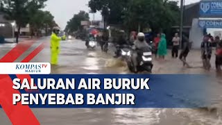 Saluran Air Buruk, Air Meluap ke Jalan Raya