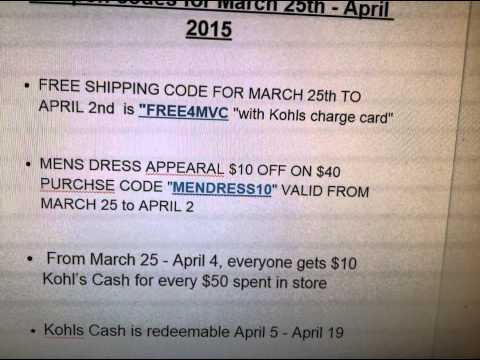 Kohls Coupons Coupon Codes 2015 How To Use Online Kohls 20 Code April 2015 - assassin codes roblox 2017 april