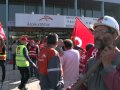 Manifestation des ouvriers de l'usine Arcelor-Mittal à Florange