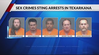 Texarkana PD: 5 men arrested in FBI involved sting