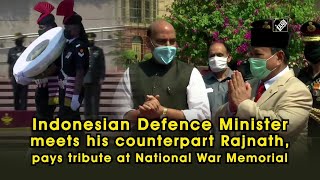 Indonesian Defence Minister meets his counterpart Rajnath, pays tribute at National War Memorial