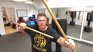 How to hit someone with a stick for self defense: kali martial arts