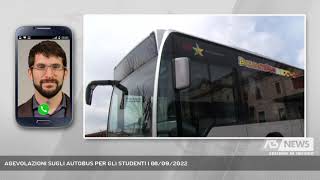 AGEVOLAZIONI SUGLI AUTOBUS PER GLI STUDENTI | 08/09/2022