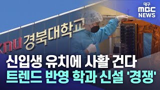 신입생 유치에 사활 건다···트렌드 반영 학과 신설 '경쟁' | 대구MBC뉴스