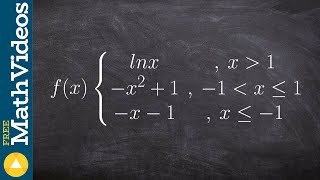 Graph the Piecewise Function With Three Equations