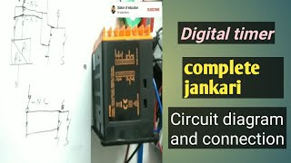 Digital timer/Digital timer connection/XT-246/Digital timer circuit diagram and connection