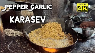 மிளகு காராசேவு | Pepper Garlic Karasev Making | Snacks Recipe | Madurai Street Food