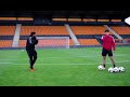 chunkz teaching son how to take a freekick