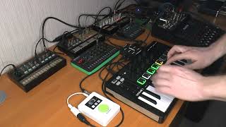 JAM#15 with Ableton LIVE | miniEngine | Roland S1 | JT-4000 | Volca Drum | Volca FM | Volca Bass