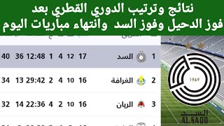 نتائج وترتيب الدوري القطري اليوم الجمعه 15_3_2024