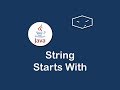 string starts with in java