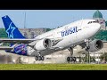 ✈️ 100 AIRPLANE TAKEOFFS & LANDINGS in 60 MINS 🇨🇦 Montreal Airport Plane Spotting [YUL/CYUL]