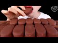 Mellawnie ASMR Dubai chocolate ice cream Mukbang bites only