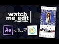 after effects editor tries funimate for the first time! | watch me edit