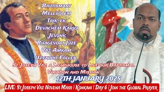 LIVE: St Joseph Vaz Novena Mass | Konkani | Day 6 | Join the Global Prayer | #tfrcctv