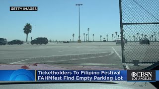 Ticketholders To Filipino Festival FAHMfest Find Empty Parking Lot In San Pedro