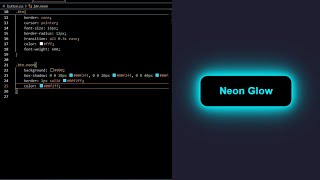 Neon Glow Button Using CSS 💡✨