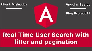 Angular Material: Real Time Server Side User Search with Pagination | Blog Project V-11