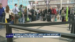 Expect long security lines at DIA