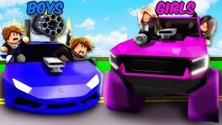 BOYS vs GIRLS Cars in Brookhaven RP!