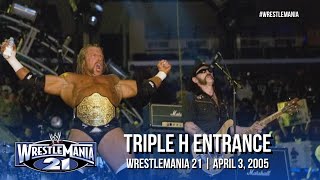 Triple H entrance featuring Motörhead: WWE WrestleMania 21, April 3, 2005