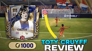 TOTY ICON CRUYFF IS THE BEST EVER STRIKER [ OVERHYPED? ] - FC MOBILE‼️