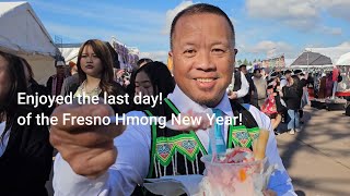 Fresno Hmong New Year 2024-2025 Enjoyed The Last Day / Delicious food / Dessert / Shopping (Vlog)