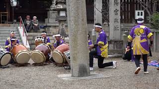 （４k）離宮八幡宮　どんど祭（左義長）１（獅子舞）