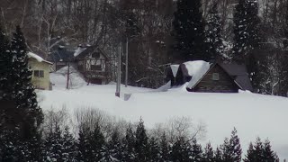 【超超山奥、ものスゴイ所の廃集落発見！！】鳥甲山と苗場山の間の秋成【真冬の秋山郷・新潟県津南町】