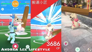 《Pokemon Go》1星道館搬運小匠單手舉起木頭好可愛哦！ドッコラー Timburr