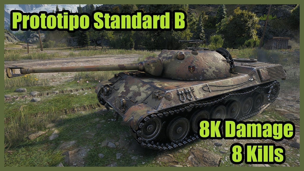 Prototipo Standard B ️ 9K DMG ️ 8 KILLS ️ 1 VS 4 ️ World Of Tanks ️ ...