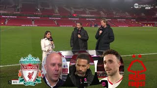 Nottingham Forest vs Liverpool 1-1 Diogo Jota on Fire Goal 🔥| Arne Slot \u0026 Ferdinand reaction