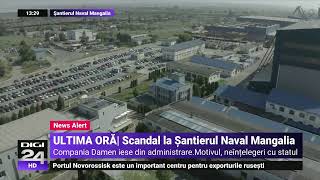 Asocierea dintre grupul olandez Damen și statul român la Șantierul Naval Mangalia a fost anulată