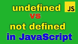 Undefined vs not defined in Js | JavaScript tutorial in Hindi|Javascript Interview question