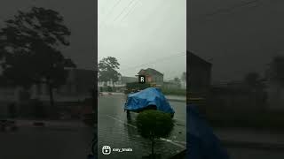 Hujan deras terjadi di kawasan glenmore banyuwangi jawatimur#infocuaca