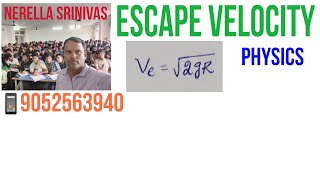 # ESCAPE VELOCITY OF AN OBJECT #GRAVITATION #CLASS 11