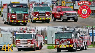 Sarnia Fire -  R1, E1, C3, L4, T2 Responding