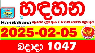 Handahana 1047 2025.02.05 Today NLB Lottery Result අද හඳහන දිනුම් ප්‍රතිඵල අංක Lotherai 1045 hadahan