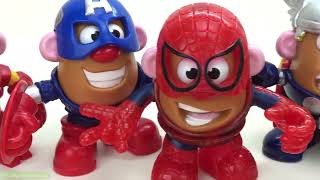 Wkwkwkwk!!! Learn Colors with Marvels Avengers Cookie Cutter Mr Potato Head By YL Toys Collection 2