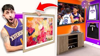 I Built a SECRET Phoenix Suns Room in my New House!