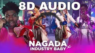 Industry Baby × Nagada Sang Dhol🔥 (Sush & Yohan Mashup)|8D AUDIO|@PavanMourya
