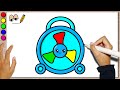 Drawing Desk Fan for Kids and Toddlers | How to Draw Cute Rainbow Desk Fan