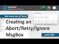 Abort, Retry & Ignore MsgBox Buttons - Excel VBA