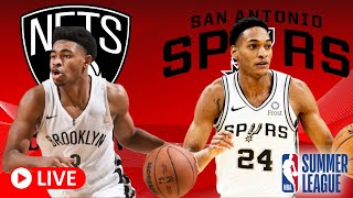 LIVE - BROOKLYN NETS VS SAN ANTONIO SPURS - 2021 NBA SUMMER LEAGUE
